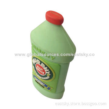 Customized Bottle-shaped USB Drive, Made of Soft PVC Material, OEM Orders are Welcome